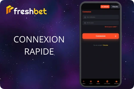 Le formulaire de connexion Freshbet Casino demande votre nom d'utilisateur et votre mot de passe