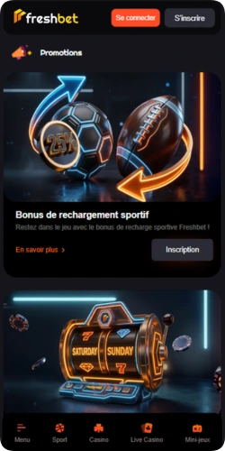 Casino en direct Freshbet sur